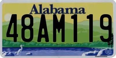 AL license plate 48AM119