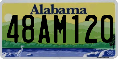 AL license plate 48AM120
