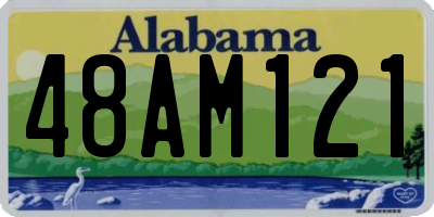AL license plate 48AM121