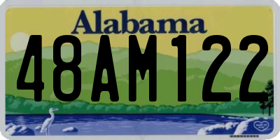 AL license plate 48AM122