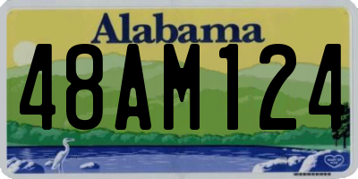 AL license plate 48AM124