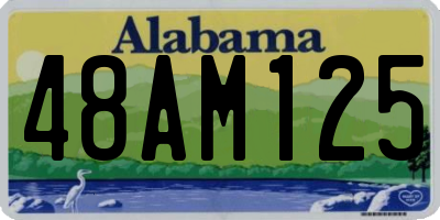 AL license plate 48AM125