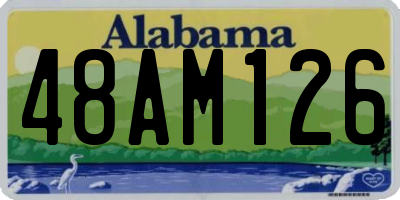 AL license plate 48AM126