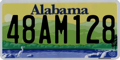 AL license plate 48AM128