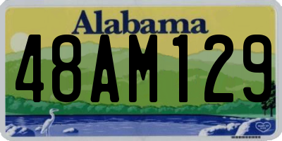 AL license plate 48AM129