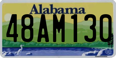 AL license plate 48AM130