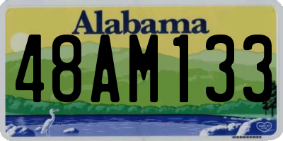 AL license plate 48AM133
