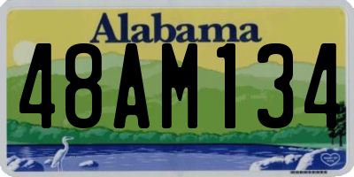 AL license plate 48AM134