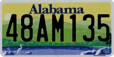 AL license plate 48AM135