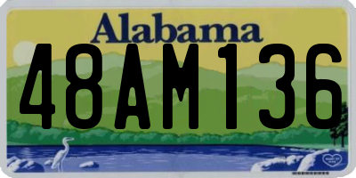 AL license plate 48AM136