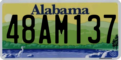 AL license plate 48AM137