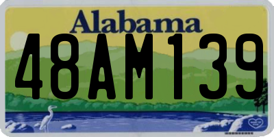 AL license plate 48AM139