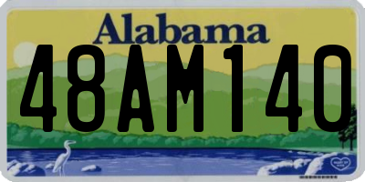 AL license plate 48AM140