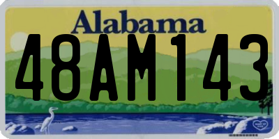 AL license plate 48AM143