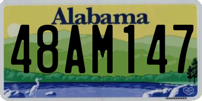AL license plate 48AM147
