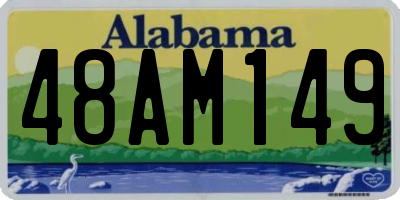 AL license plate 48AM149