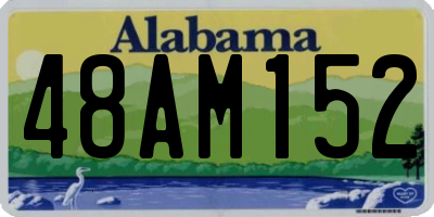 AL license plate 48AM152