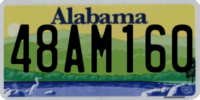 AL license plate 48AM160