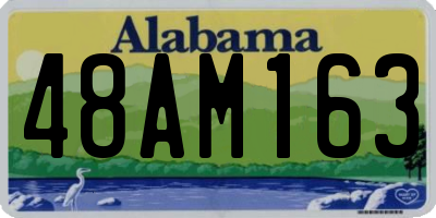 AL license plate 48AM163
