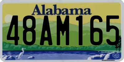 AL license plate 48AM165