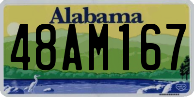 AL license plate 48AM167