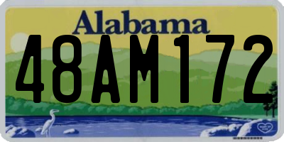 AL license plate 48AM172
