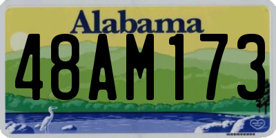 AL license plate 48AM173