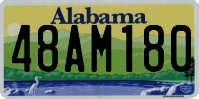 AL license plate 48AM180