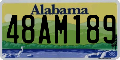 AL license plate 48AM189