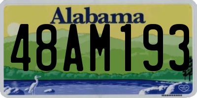 AL license plate 48AM193