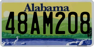 AL license plate 48AM208