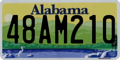 AL license plate 48AM210