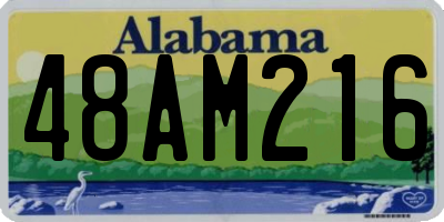 AL license plate 48AM216