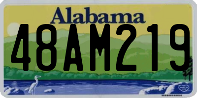AL license plate 48AM219