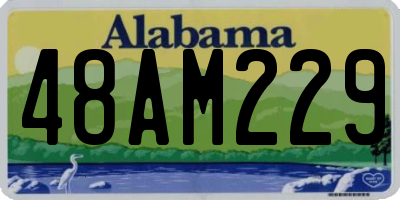AL license plate 48AM229