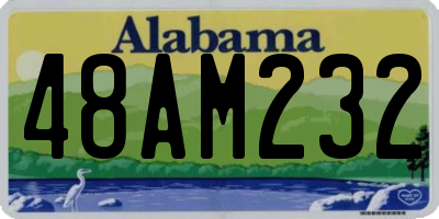 AL license plate 48AM232