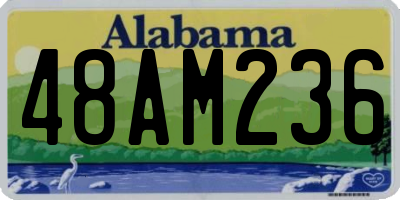 AL license plate 48AM236