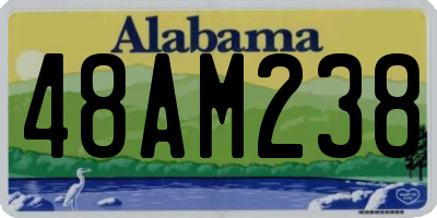 AL license plate 48AM238