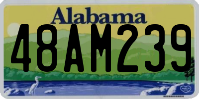 AL license plate 48AM239