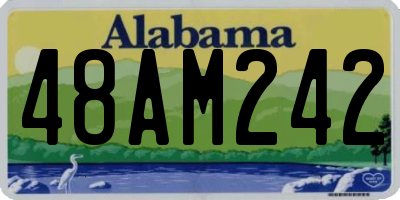 AL license plate 48AM242