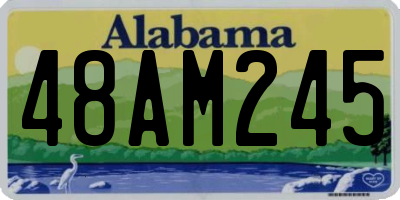 AL license plate 48AM245