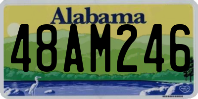 AL license plate 48AM246