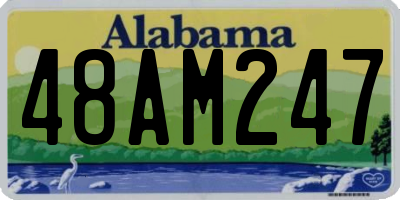 AL license plate 48AM247