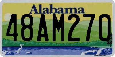 AL license plate 48AM270