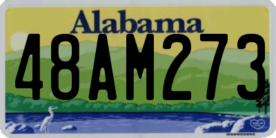 AL license plate 48AM273