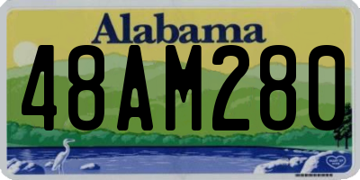 AL license plate 48AM280
