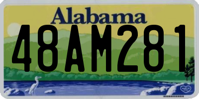 AL license plate 48AM281