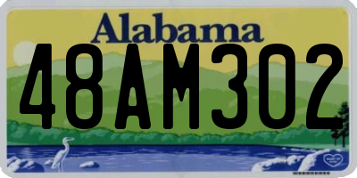 AL license plate 48AM302