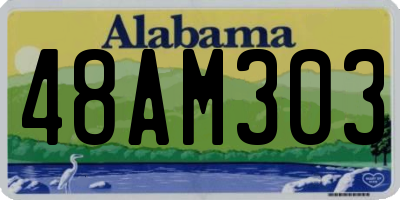 AL license plate 48AM303