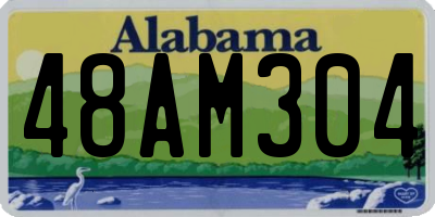 AL license plate 48AM304